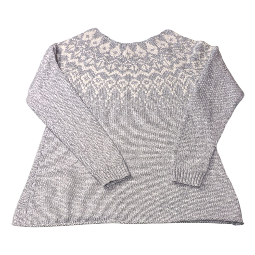 Sonoma Sweater Grey And White EUC Size M